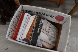 A box of reference volumes, of furniture and collectable pottery interest