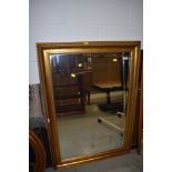 A gilt frame wall mirror, 75 x 106cm