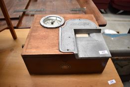 A vintage Blick Stasine time recorder clock