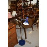 A vintage style adjustable reading lamp