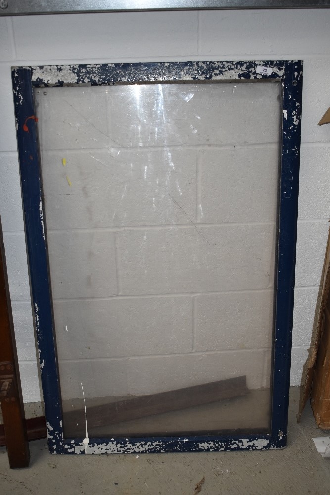 A metal window frame, approx. 109 x 71cm