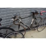 A vintage road race bicycle by Pennine Cycles or Bradford with Unica seat