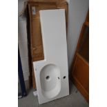 A boxed bathroom basin unit, 1000mm left hand
