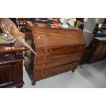 A 19th Century mahogany bureau, width approx 120cm, having fitted interior