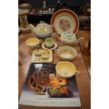 A selection of ceramics by Susie cooper including Crown Works Burslem and Shorter pottery book (