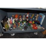 A selection of childrens toys and games including Camberwick green, Disney and Smurfs