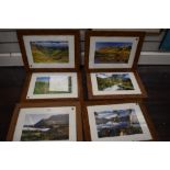 Six framed photographs, of lake and country interest.