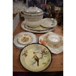 A selection of dinner wares and ceramics including Royal Doulton Cuckoburough bowl