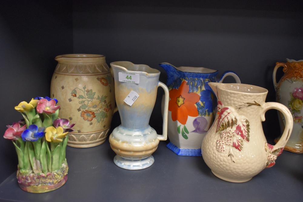 A selection of ceramics including wade ,Arthur wood and similar.