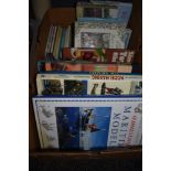 A box of books relating to toys, model making and also some childrens story books.