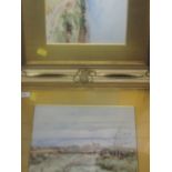 A pair of watercolours, Ray Bain, country lanes, signed, 22 x 28cm, framed and glazed