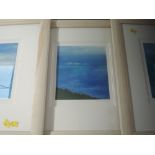 Three Ltd Ed prints after Wendy McBridge, Out of the Blue I, II, III, signed and numbered 45/500, 24