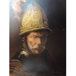 An oil painting G Holtzcattrazz, Rembrandt Kojzie, indistinctly signed and dated 1965, 60 x 48cm,