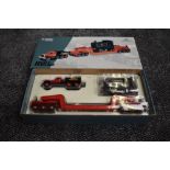 A Corgi 1:50 scale Limited Edition Heavy Haulage diecast, Diamond T Ballast with Girder Trailer &