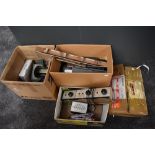 Four boxes of 00 gauge accessories, Control Gear, Building and Fittings