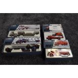 Four Corgi Heavy Haulage diecasts, Siddle C Cook 17501, Wynns 31006, Wrekin 16701 and GC Munton