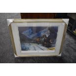 A Framed Print after Terence Cuneo, Simplon-Orient Express 1930, bearing signature to mount and