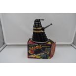 A Louis Marx & Co Ltd, Swansea plastic and friction driven Daleks Toy, in original box