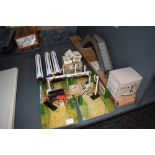 A selection of TTR and Hornby 00 gauge accessories and rolling stock including Bakelite Wheels,