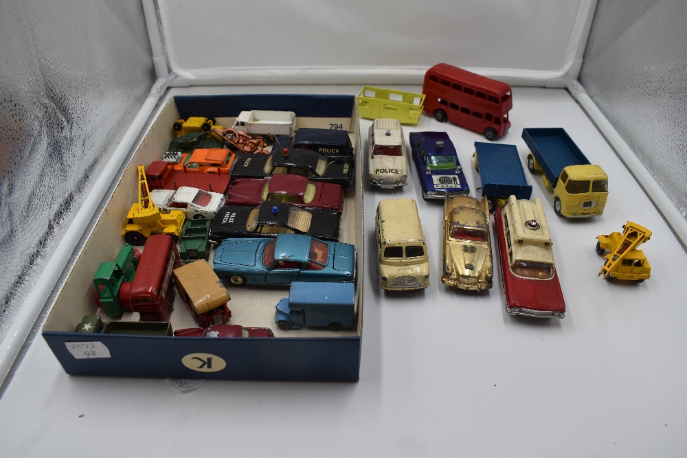A selection of mixed diecasts including Corgi ERF Wagon and Trailer, Corgi Superior Ambulance, Corgi
