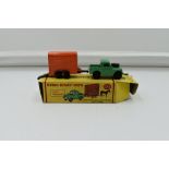 A Dublo Dinky diecast, Land Rover and Horse Trailer, with horse, Green Land Rover with Orange