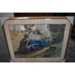 A Framed Print after Terence Cuneo, The Millennium Edition, Mallard, bearing signature to mount