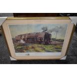 A Framed Print after Terence Cuneo, Autumn Of Steam, numbered 307/850