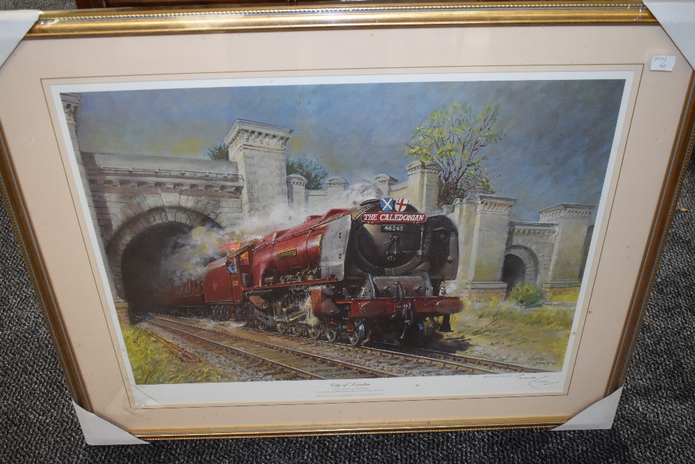 A Framed Print after Terence Cuneo, City Of London, bearing signature to mount and numbered 751/850