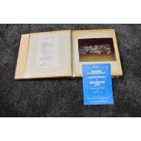 A Leyland Motors FC album containing Ephemera and Photographs from the Inaugural Floodlight Math