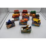 A collection of twenty one Matchbox 75 Series diecasts, S2 Jet 2, Car Transporter 11, Snorkel Fire