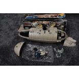 Three Palitoy Star Wars Return Of The Jedi accessories, Millenium Falcon Vehicle, with instructions,