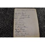 A 1923/24 Football Season Autograph Album containing many signatures including Everton,