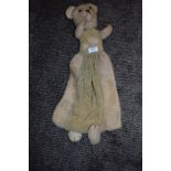 an unusual teddy bear possibly pyjama case