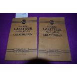 Two 1946 copies of the AA Touring Gazetteer and atlas of Great Britain.