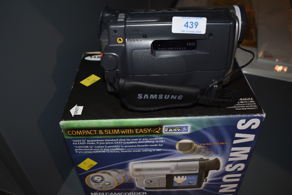 A Samsung VP-L610D video camera in original box