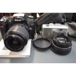 A Nikon D50 digital camera with Nikkor 18-55mm lens and Vitacon0.45x wide lens and Kodak Easyshare