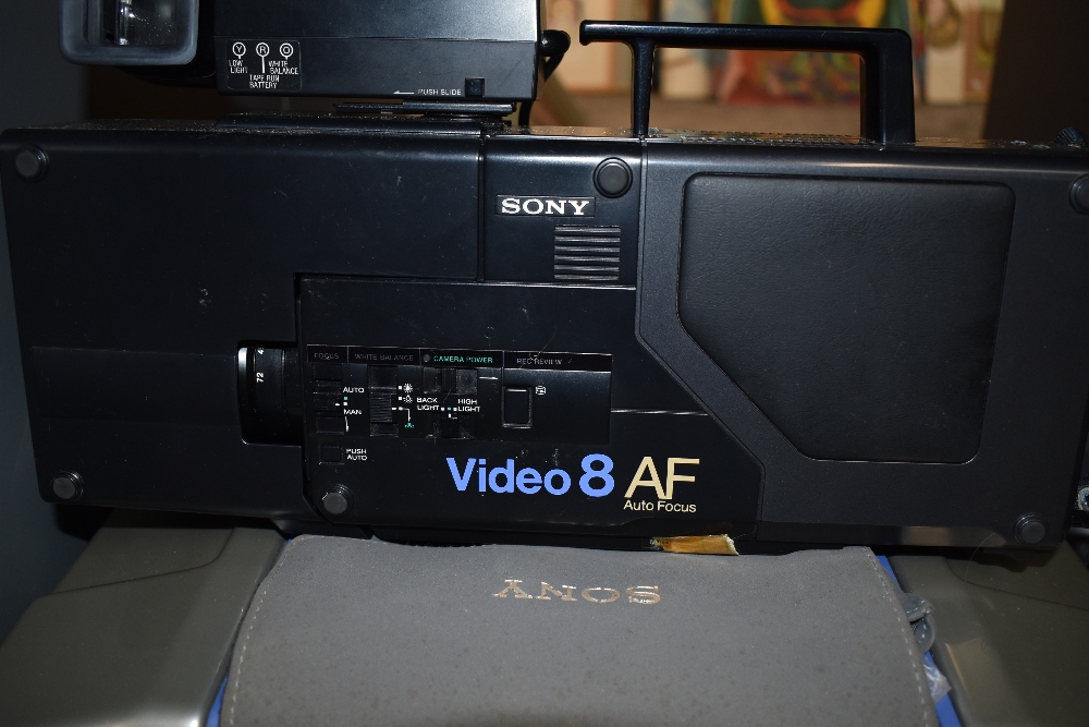 A Sony Video *AF video camera in hard case