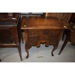 A real nice quality, Titchmarsh and Goodwin or similar reproduction oak lowboy, width approx. 71cm