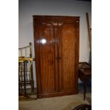 A Victorian mahogany wardrobe, having fitted interior, approx.width 122cm height 210cm