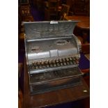 A National Cash Register by Dayton Ohio USA chrome and brass bodied with extensive detailing (AF &
