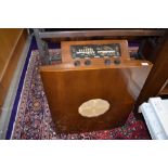 An art deco wooden cased radio by Murphy