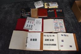 A collection of mainly GB Stamps in albums and loose, mainly used