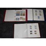 Two albums of mint GB Stamps 1970s-80s Gutter Pairs and Traffic Lights along with an album of mint &