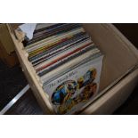 A large collection of Easy listening vinyl LP records, including Status Quo, Gladys Knight and