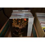 An assortment of vinyl LP records, predominantly classical.