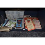 A selection of maps and ordnance survey guides including AA day drives collection