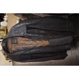 A gents brown leather 'Arma'coat in a larger size, great condition.