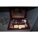 A fine canteen of silver plated cutlery and flat wares by Sheffield Cutlery