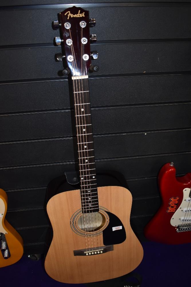 A Fender FA-155PK acoustic guitar, serial number CFF1745294