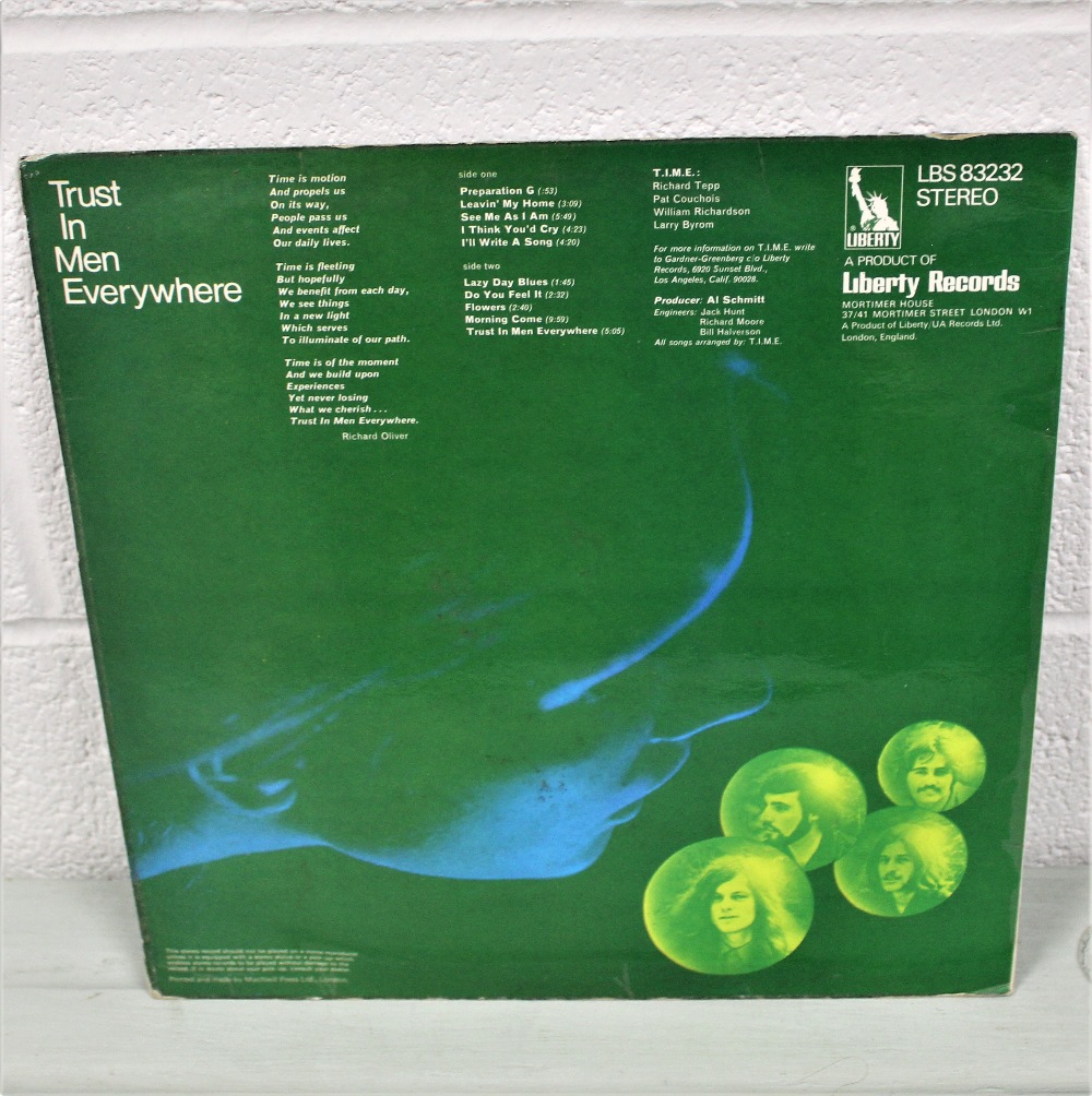 A rare UK press of a rare US psych album by T.I.M.E 'smooth ball'in VG+ condition. - Image 2 of 2